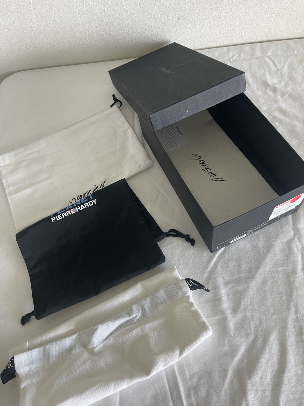 Marsell Women's Black Shoes Box With Dust Bags And Card